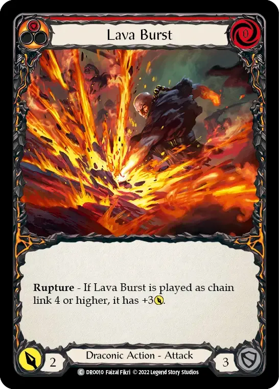 Lava Burst (Red) — Dromai - Blitz Deck — Flesh and Blood