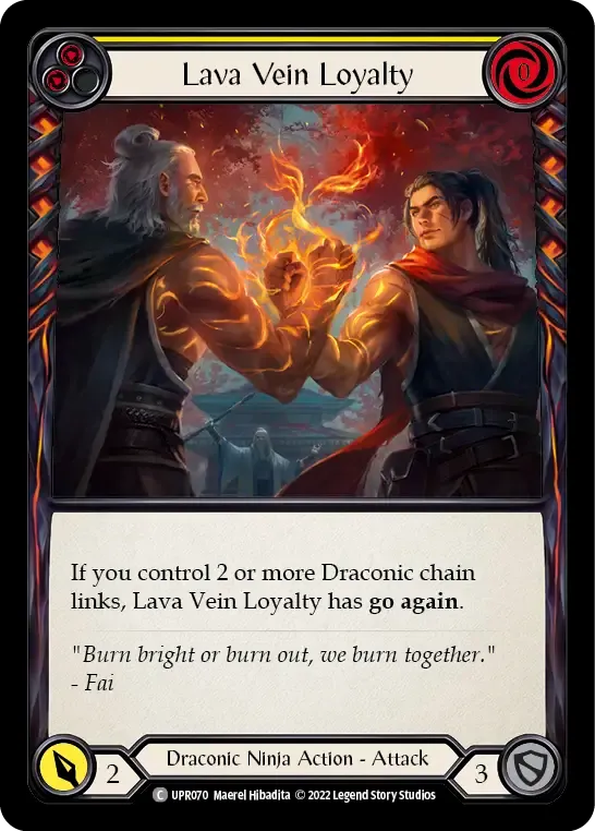 Lava Vein Loyalty (Yellow) — Uprising — Flesh and Blood