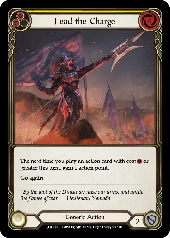 Lead the Charge (Yellow) — Arcane Rising — Flesh and Blood