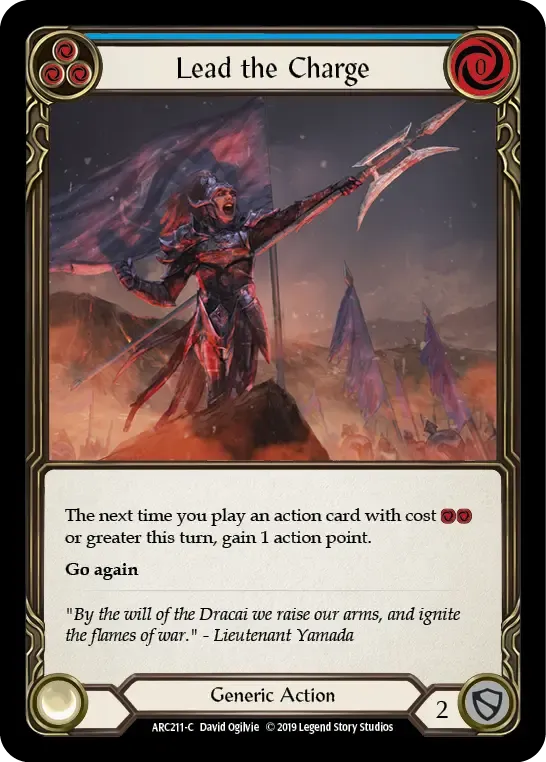 Lead the Charge (Blue) — Arcane Rising — Flesh and Blood