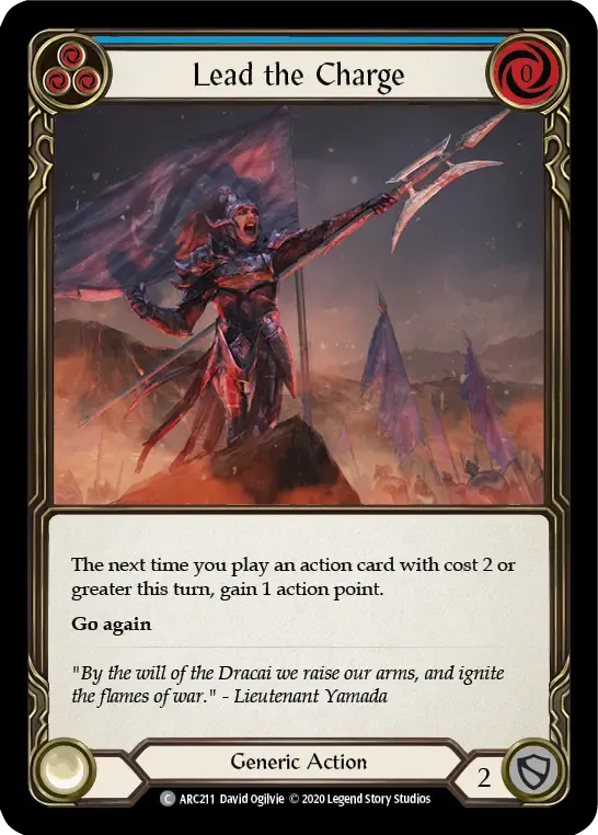 Lead the Charge (Blue) from Arcane Rising - Unlimited - Flesh and Blood