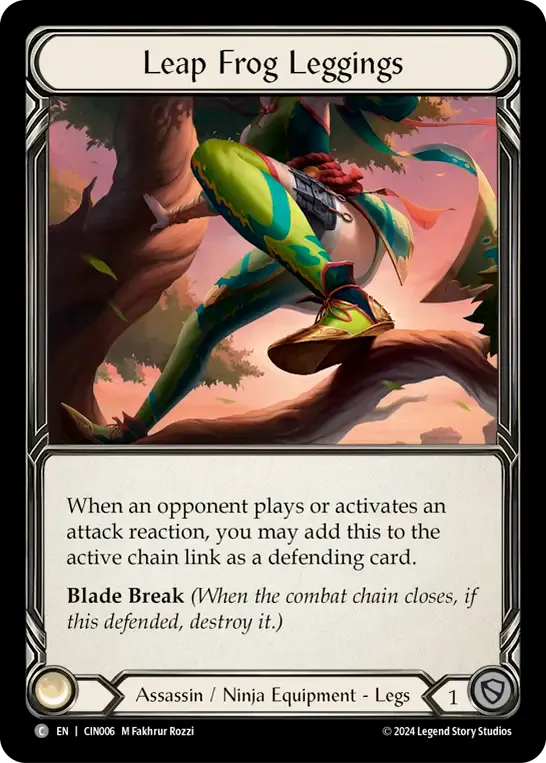 Leap Frog Leggings — The Hunted Blitz Deck - Cindra — Flesh and Blood