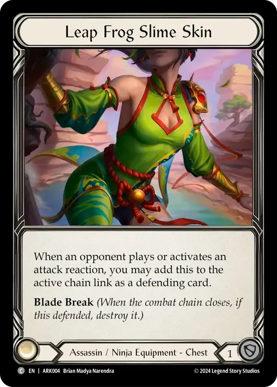 Leap Frog Slime Skin — The Hunted Blitz Deck - Arakni — Flesh and Blood