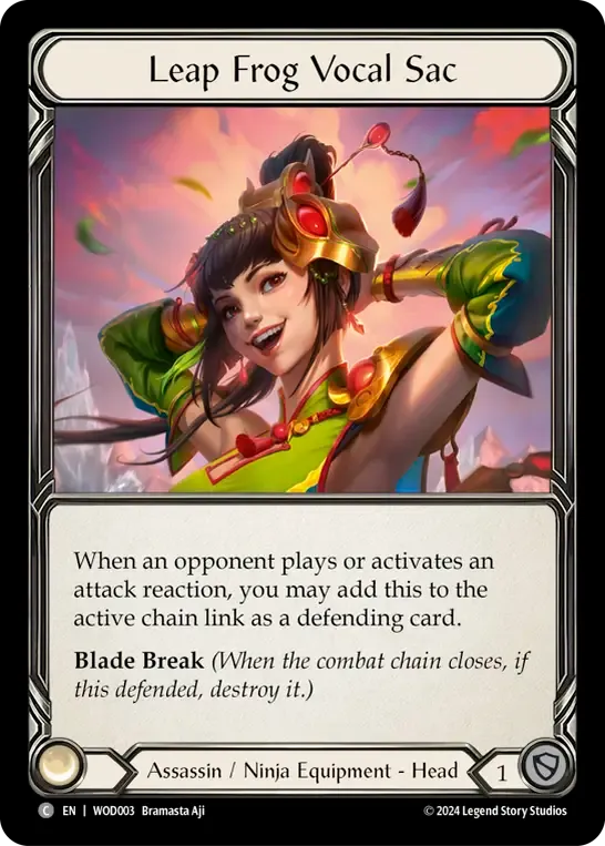 Leap Frog Vocal Sac — The Hunted Blitz Deck - Arakni, Web of Deceit — Flesh and Blood