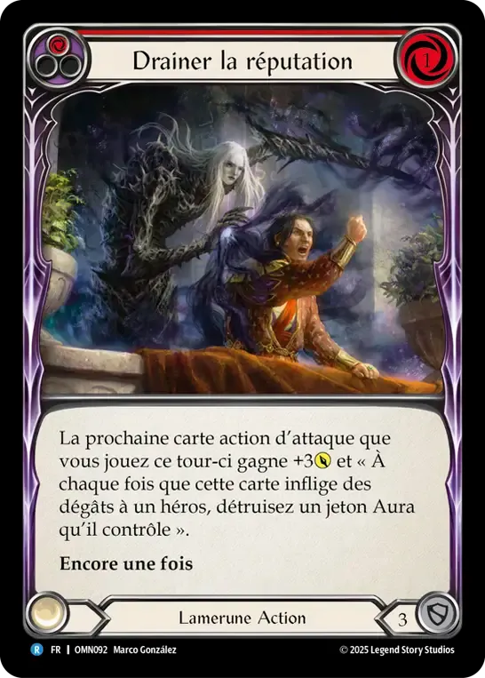 Drainer la réputation from Omens of the Third Age - Flesh and Blood