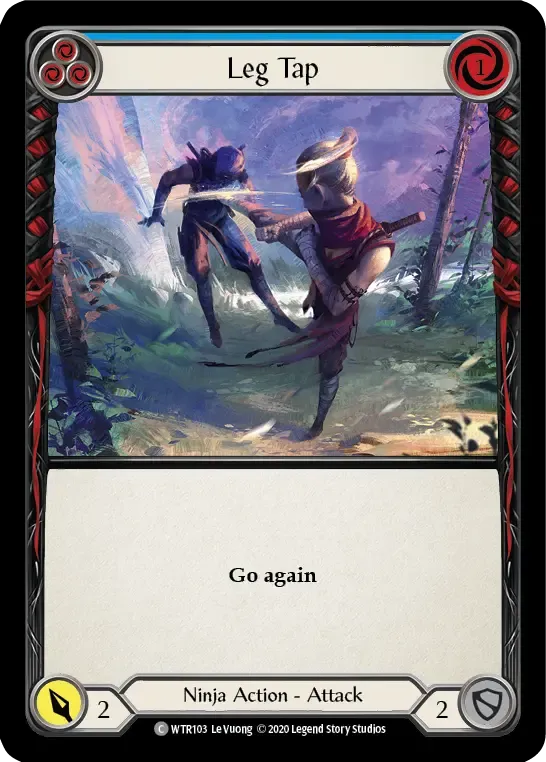 Leg Tap (Blue) — Welcome to Rathe - Unlimited — Flesh and Blood