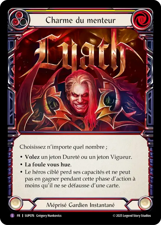 Charme du menteur — Super Slam — Flesh and Blood