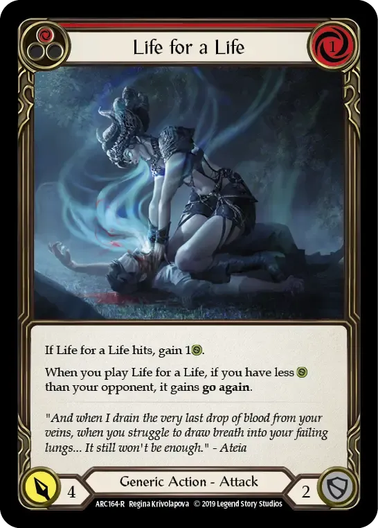 Life for a Life (Red) — Arcane Rising — Flesh and Blood