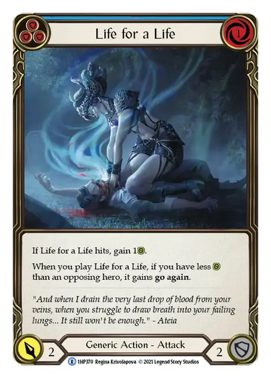 Life for a Life (Blue) — History Pack 1 — Flesh and Blood