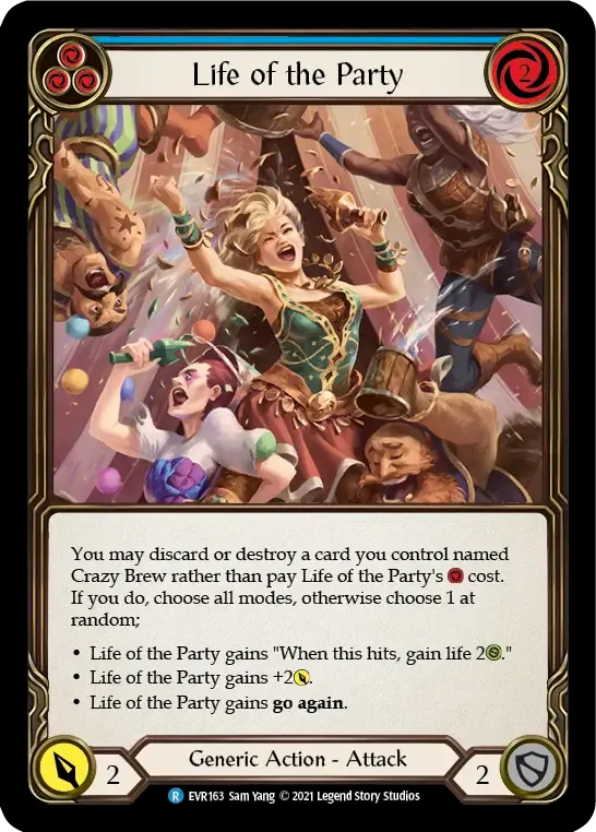Life of the Party (Blue) — Everfest — Flesh and Blood
