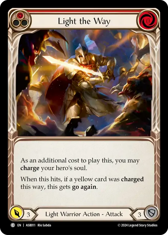 Light the Way (Red) — Armory Deck - Ser Boltyn, Breaker of Dawn — Flesh and Blood