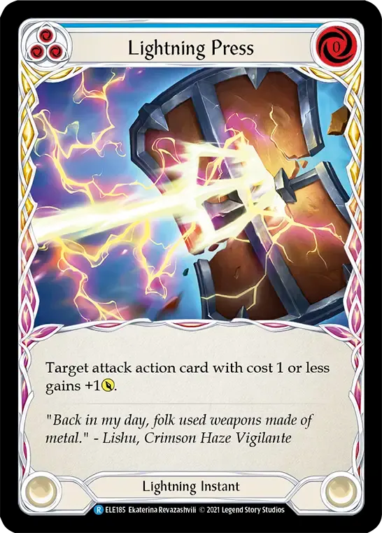 Lightning Press (Blue) — Tales of Aria — Flesh and Blood