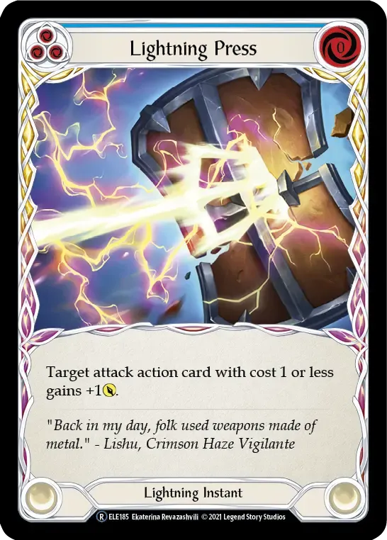 Lightning Press (Blue) — Tales of Aria - Unlimited — Flesh and Blood
