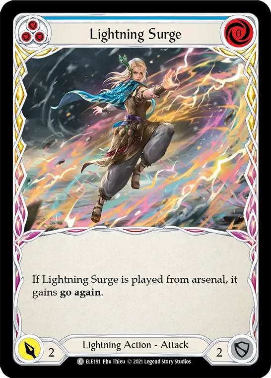 Lightning Surge (Blue) — Tales of Aria — Flesh and Blood
