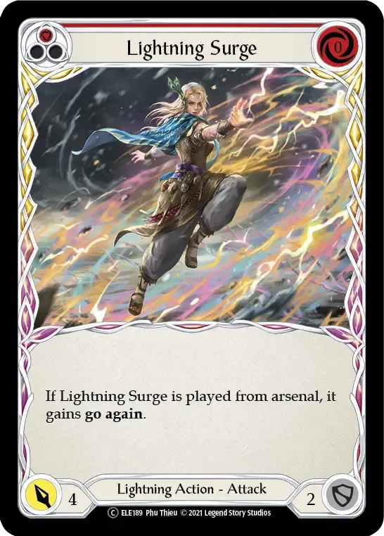 Lightning Surge (Red) — Tales of Aria - Unlimited — Flesh and Blood