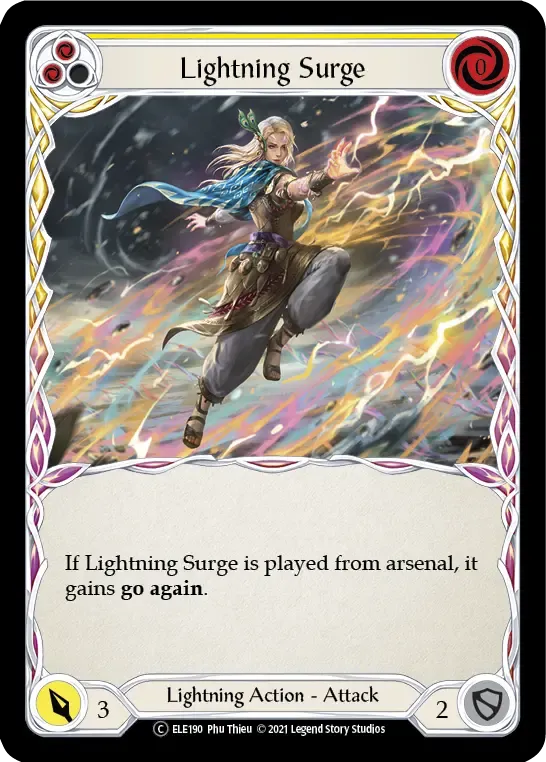 Lightning Surge (Yellow) — Tales of Aria - Unlimited — Flesh and Blood