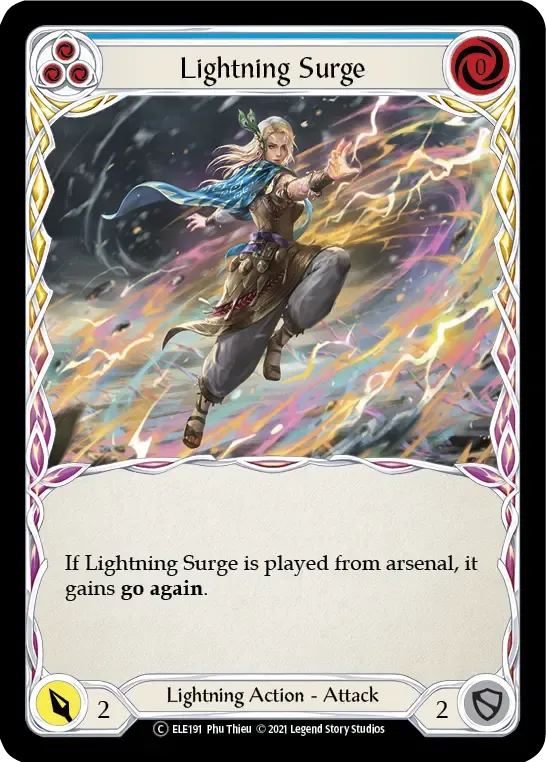 Lightning Surge (Blue) — Tales of Aria - Unlimited — Flesh and Blood