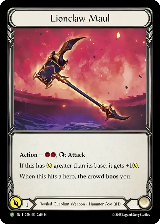 Lionclaw Maul — GEM - Pack 5 — Flesh and Blood