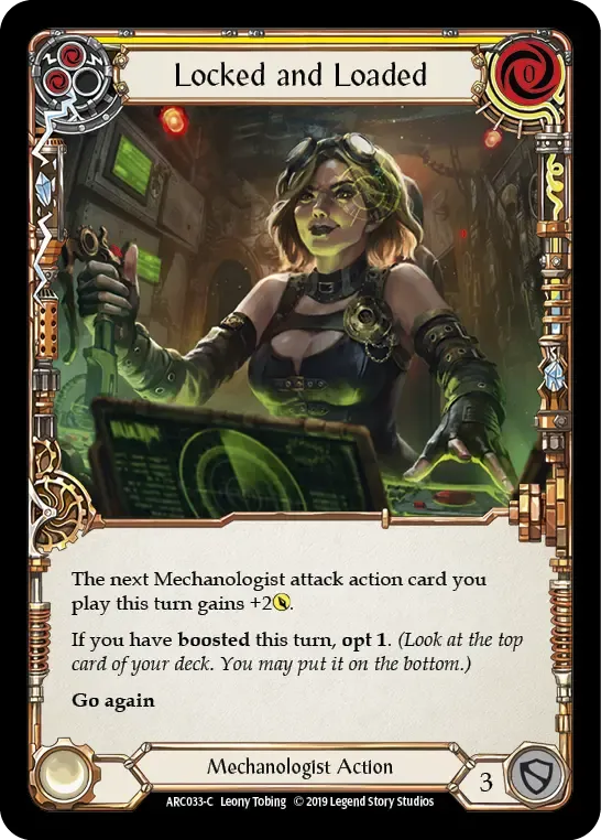 Locked and Loaded (Yellow) — Arcane Rising — Flesh and Blood