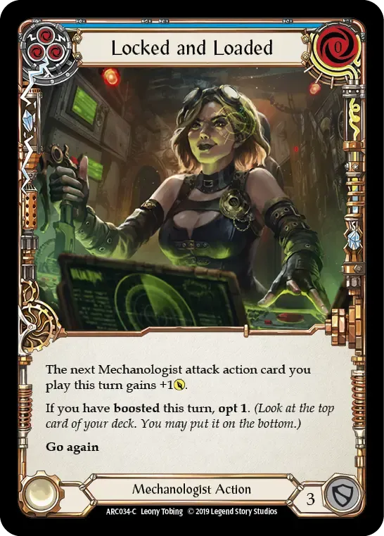Locked and Loaded (Blue) — Arcane Rising — Flesh and Blood