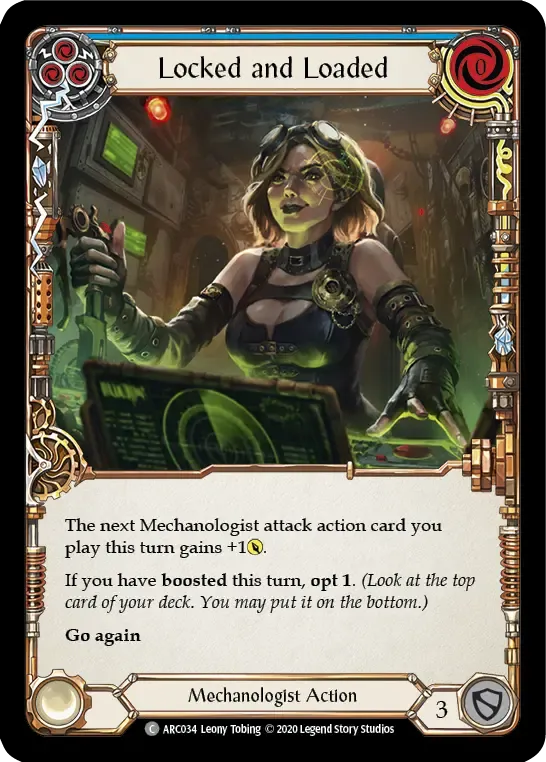 Locked and Loaded (Blue) — Arcane Rising - Unlimited — Flesh and Blood