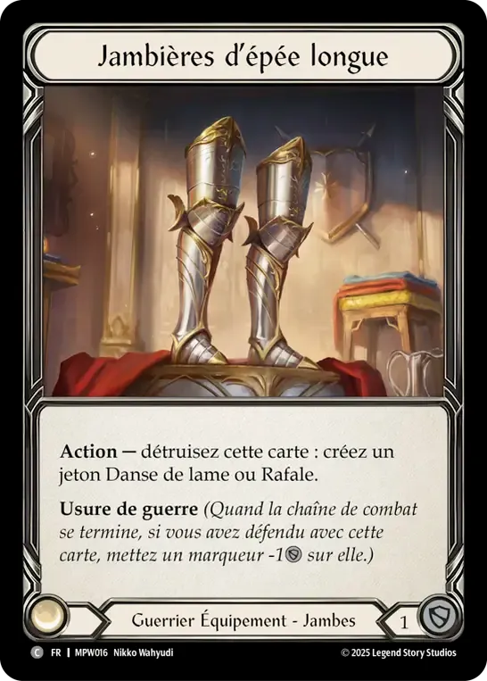 Jambières d’épée longue — Mastery Pack Warrior — Flesh and Blood