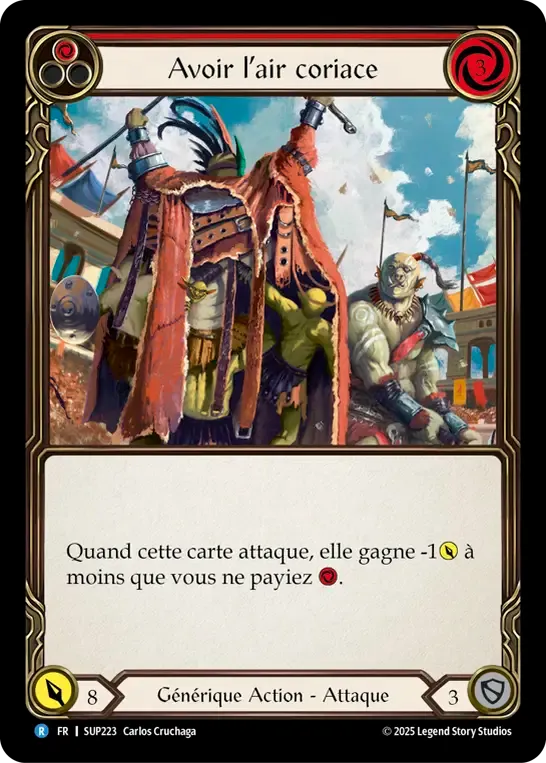 Avoir l’air coriace — Super Slam — Flesh and Blood