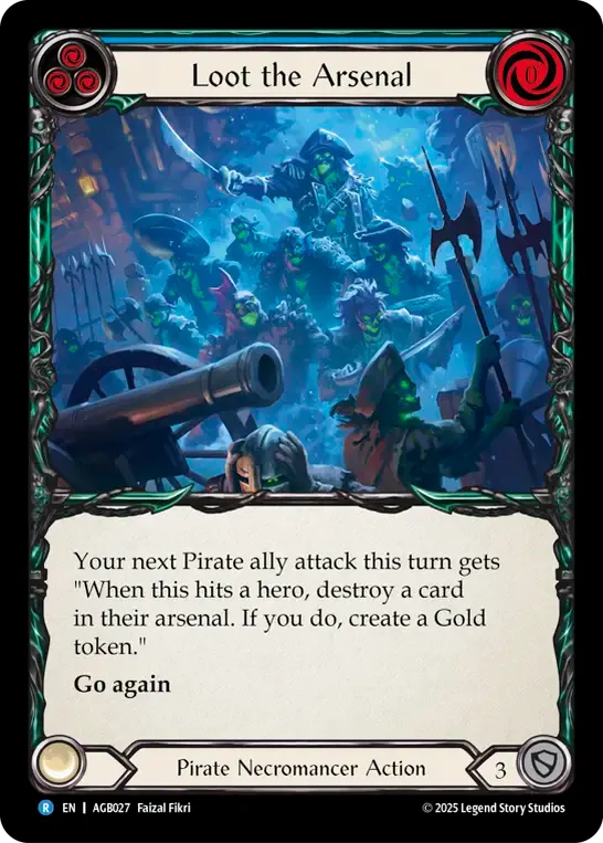 Loot the Arsenal (Blue) — Armory Deck - Gravy Bones — Flesh and Blood