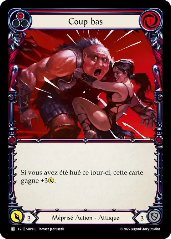 Coup bas — Super Slam — Flesh and Blood