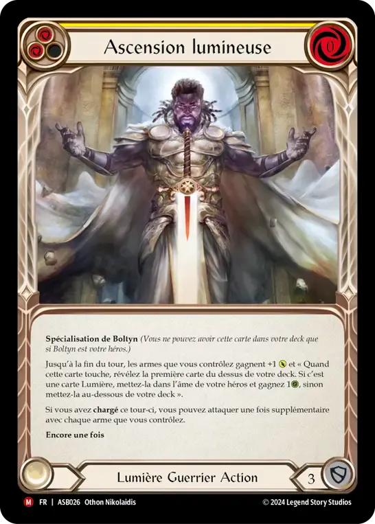 Ascension lumineuse from Armory Deck - Ser Boltyn, Breaker of Dawn - Flesh and Blood
