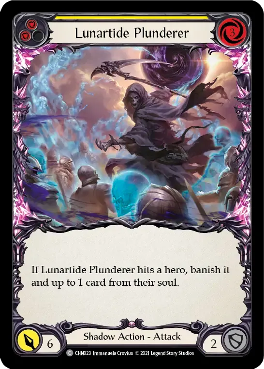 Lunartide Plunderer (Yellow) from Chane - Blitz Deck - Flesh and Blood