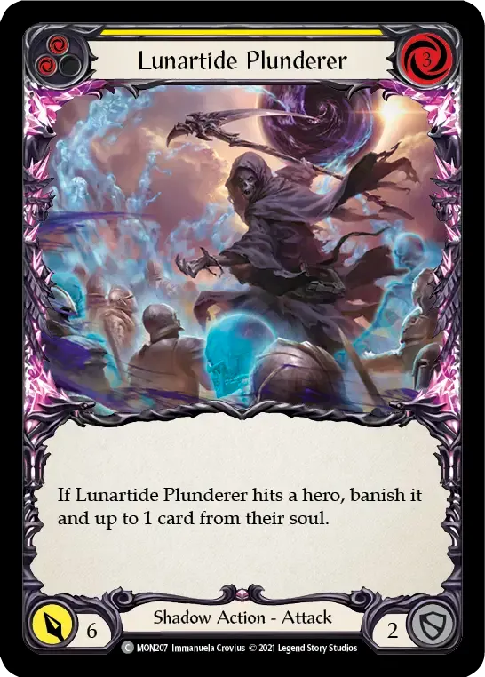 Lunartide Plunderer (Yellow) — Monarch — Flesh and Blood