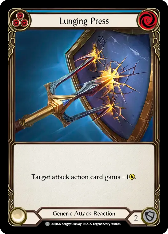 Lunging Press (Blue) — Katsu - Blitz Deck — Flesh and Blood
