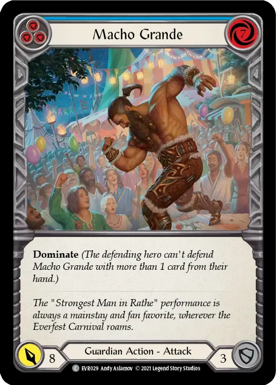 Macho Grande (Blue) — Everfest — Flesh and Blood