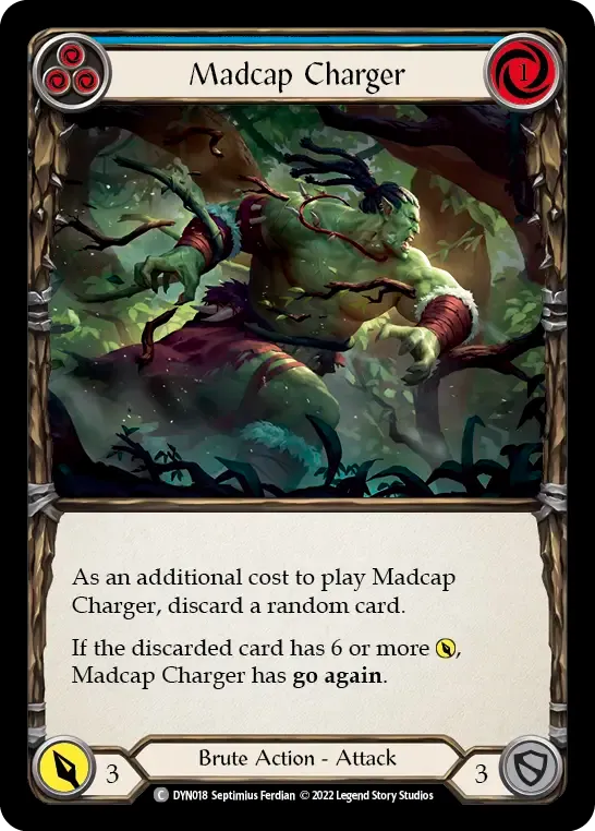 Madcap Charger (Blue) — Dynasty — Flesh and Blood
