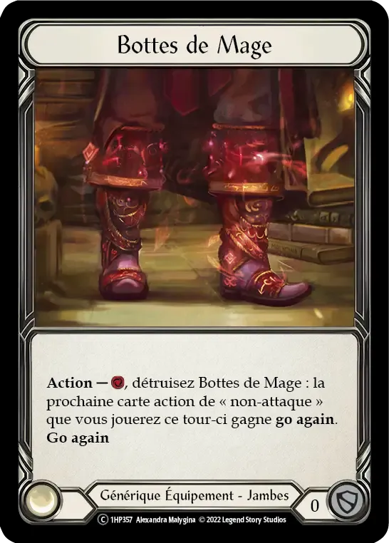Bottes de Mage from History Pack 1 - Black Label - Flesh and Blood