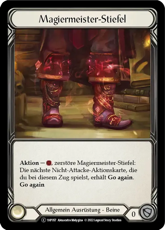 Mage Master Boots from History Pack 1 - Black Label - Flesh and Blood