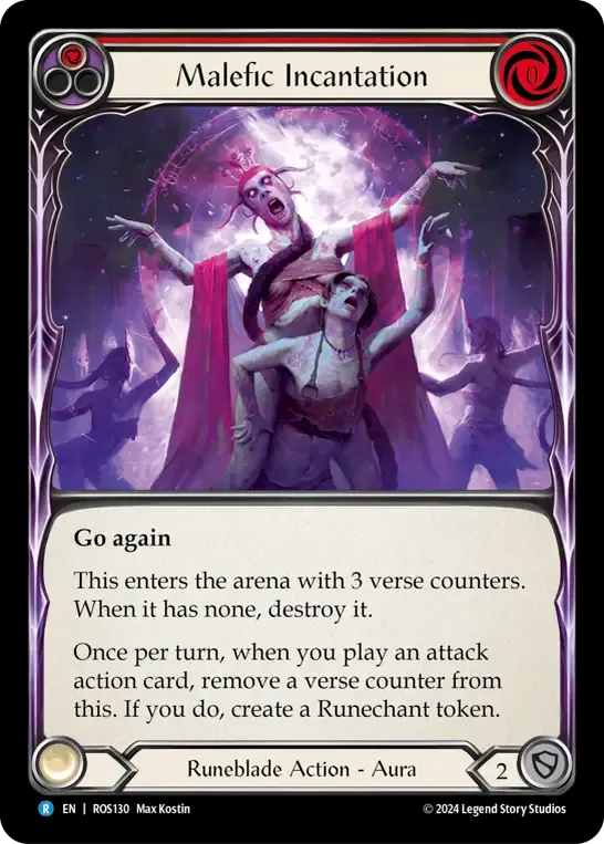 Malefic Incantation (Red) — Rosetta — Flesh and Blood