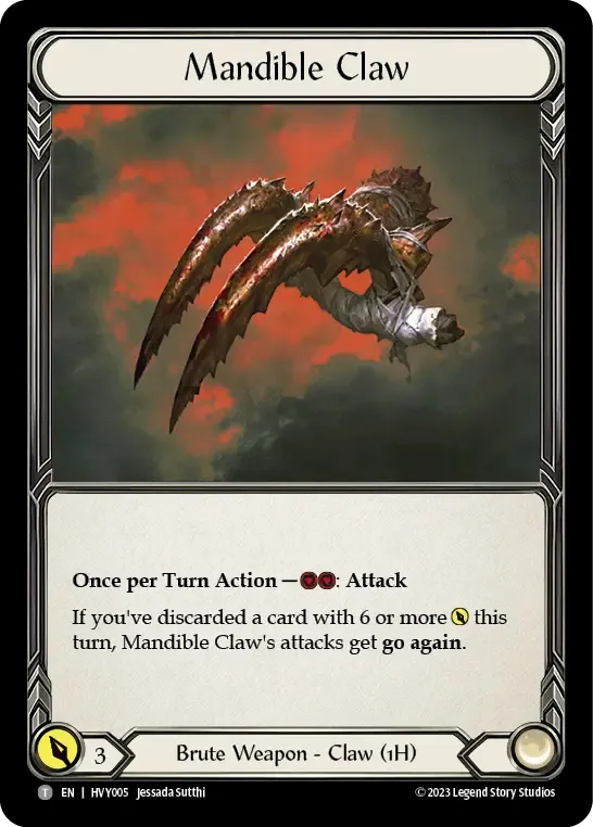 Mandible Claw — Heavy Hitters — Flesh and Blood