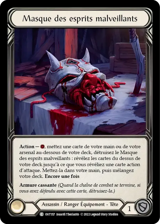 Masque des esprits malveillants from Outsiders - Flesh and Blood