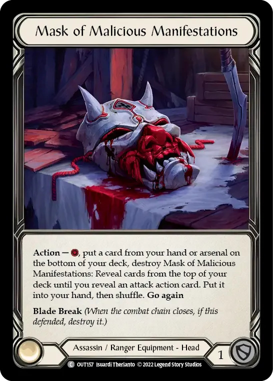 Mask of Malicious Manifestations — Outsiders — Flesh and Blood