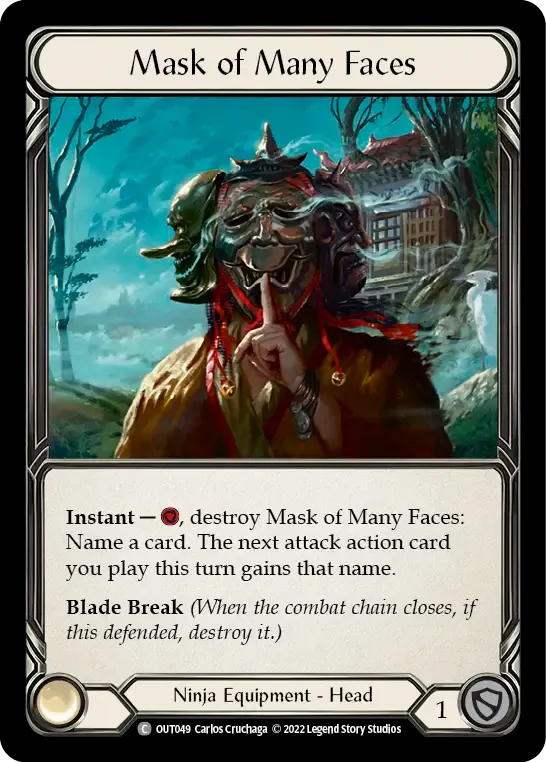 Mask of Many Faces — Outsiders — Flesh and Blood