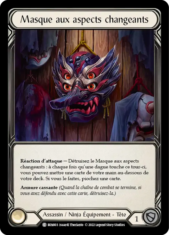 Masque aux aspects changeants — Benji - Blitz Deck — Flesh and Blood