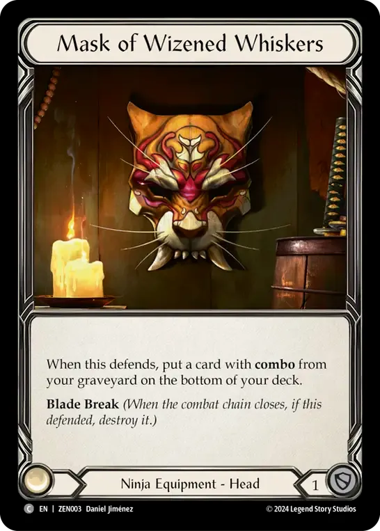 Mask of Wizened Whiskers — Zen - Blitz Deck — Flesh and Blood