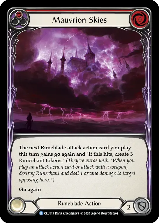 Mauvrion Skies (Red) — Crucible of War — Flesh and Blood
