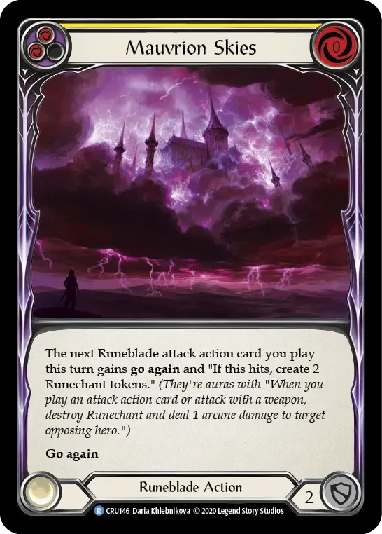Mauvrion Skies (Yellow) — Crucible of War — Flesh and Blood