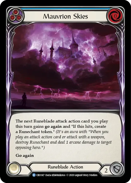 Mauvrion Skies (Blue) — Crucible of War — Flesh and Blood