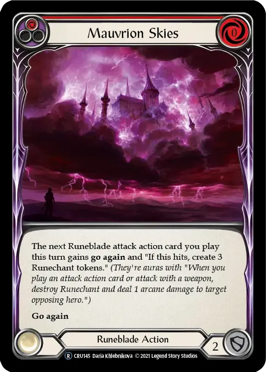 Mauvrion Skies (Red) — Crucible of War - Unlimited — Flesh and Blood