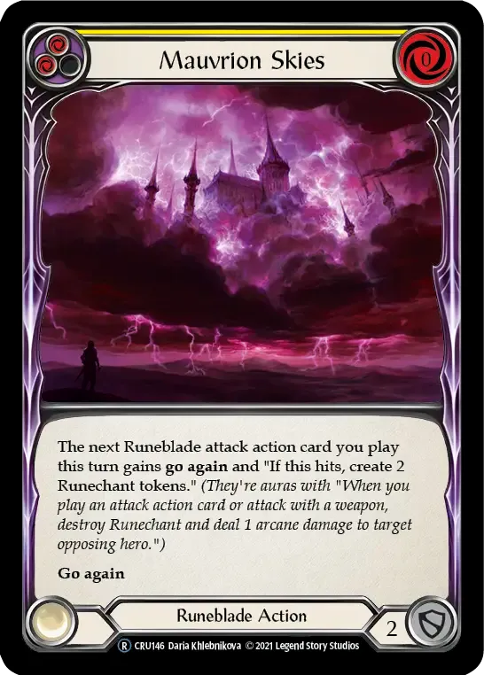 Mauvrion Skies (Yellow) — Crucible of War - Unlimited — Flesh and Blood