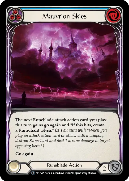 Mauvrion Skies (Blue) — Crucible of War - Unlimited — Flesh and Blood